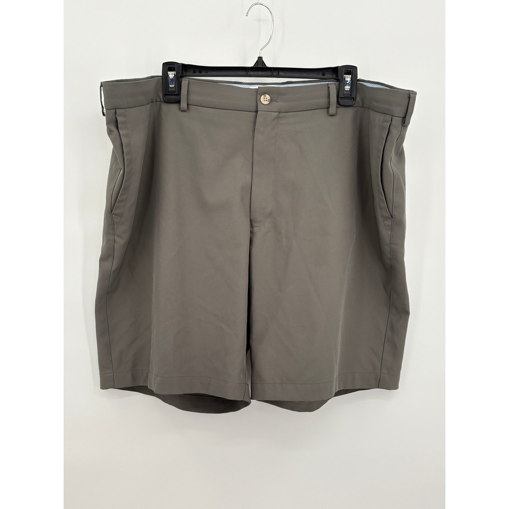 Peter Millar Crown Sport Mens Gray Performance Golf Shorts Size 40 ME0EB82